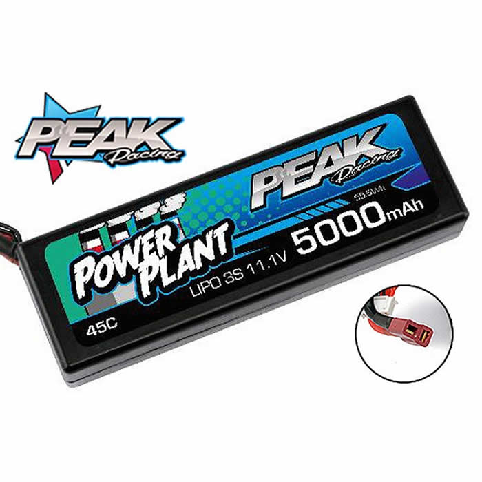 PKR00553 5000Mah 11.1v 45c Hardcase Lipo Battery 12AWG T Connector Main Image