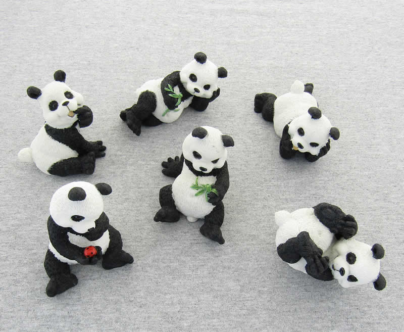 PTG5383 Panda Set Of 6 Pacific Trading 2nd Image