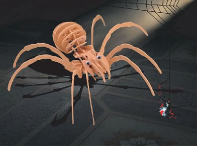 PUZ1204 Black Widow Spider 3D Wooden Puzzle by Puzzled Inc Main Image