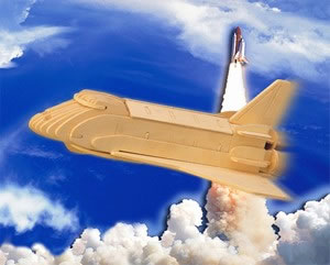PUZ1230 Space Shuttle Small 3D Puzzle by Puzzled Inc Main Image
