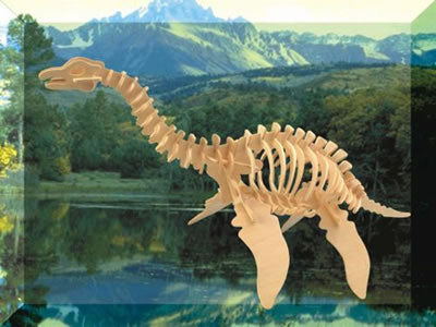 PUZ1248 Plesiosaurus 3D Wooden Puzzle Puzzled Inc Main Image