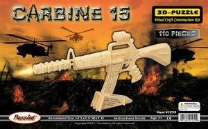 PUZ1255 Carbine 15 3D Wooden Puzzle by Puzzled Inc Main Image
