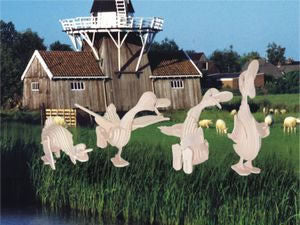 PUZ1296 Duck 4 in 1 3D Wooden Puzzle by Puzzled Inc Main Image