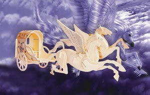 PUZ1916 Flying Horse 3D Wooden Puzzle by Puzzled Inc Main Image