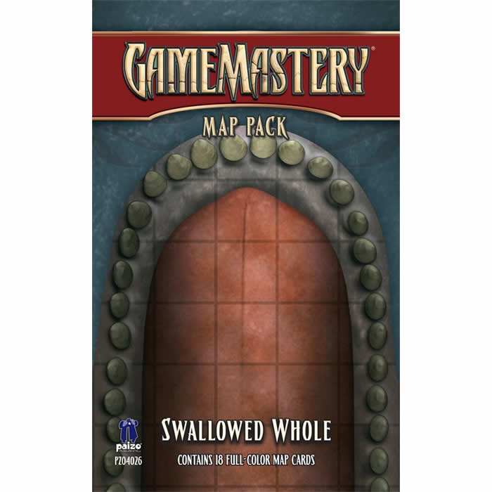 PZO4026 Swallowed Whole Map Pack Gamemastery Paizo Publishing Main Image