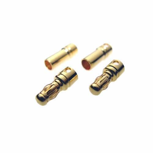 RCE2483S 3.5mm Bullet Plugs 2 Pair Racers Edge Main Image