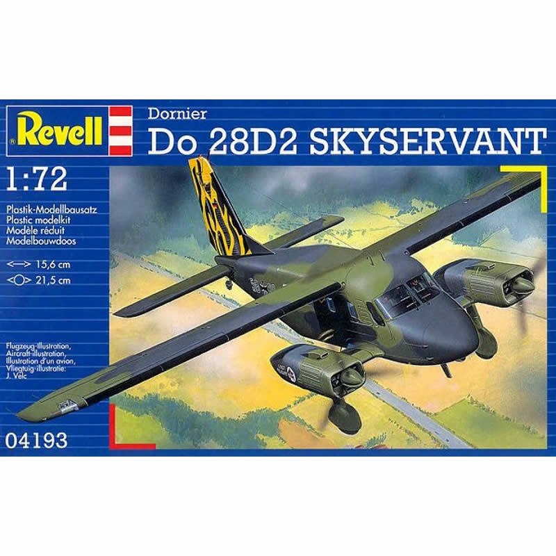 REG04193 Dornier Do-28D2 Skyservant 1/72 Scale Plastic Model Kit Main Image
