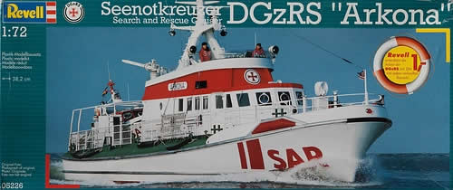 REG05226 Seenotkreuzer DGzRS Arkona Model Kit 1/72 Scale Revell Main Image