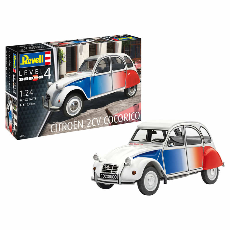 REG07653 Citroen 2CV Cocorico 1/24 Scale Plastic Model Kit Revell Main Image