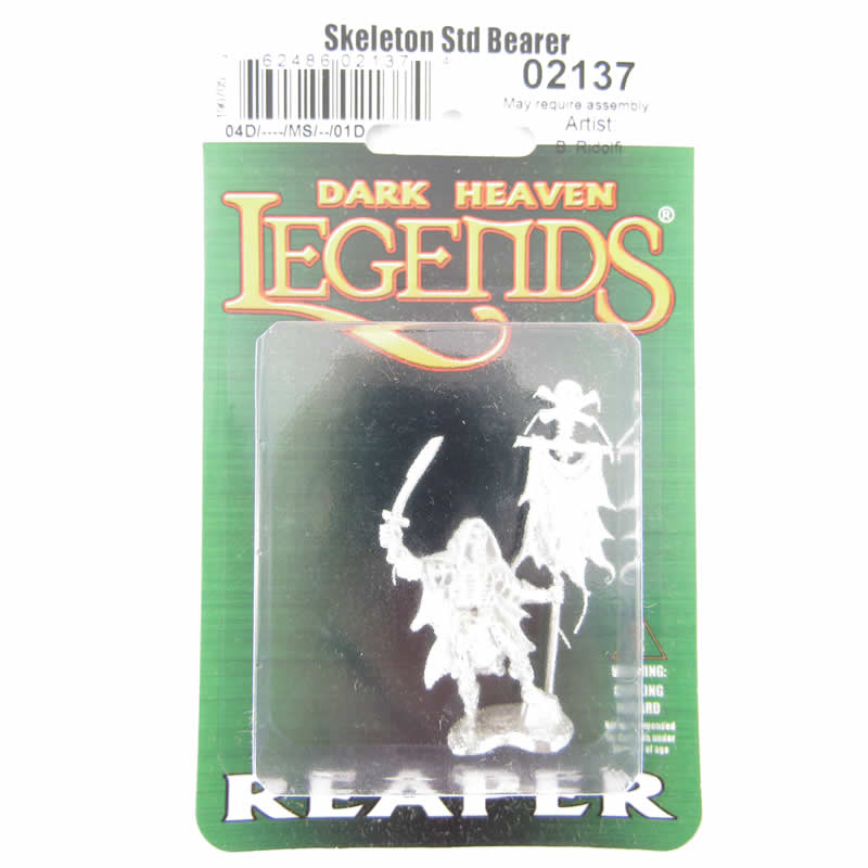 RPR02137 Skeleton Stdandard Bearer Miniature 25mm Heroic Scale 2nd Image