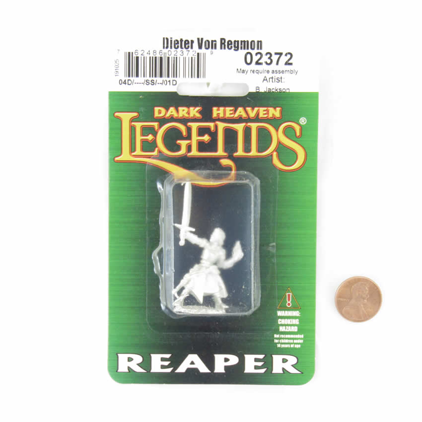 RPR02372 Dieter Von Regmon Miniature 25mm Heroic Scale Dark Heaven 2nd Image