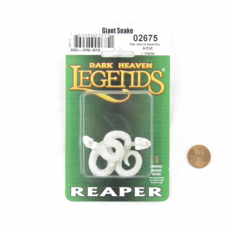 RPR02675 Giant Snake Miniature 25mm Heroic Scale Dark Heaven Legends 2nd Image