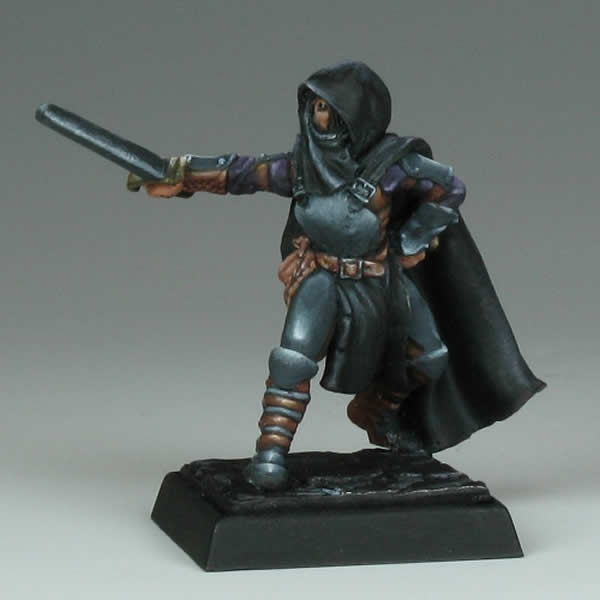 RPR03097 Blacksilk Male Thief Miniature 25mm Heroic Scale Dark Heaven 3rd Image