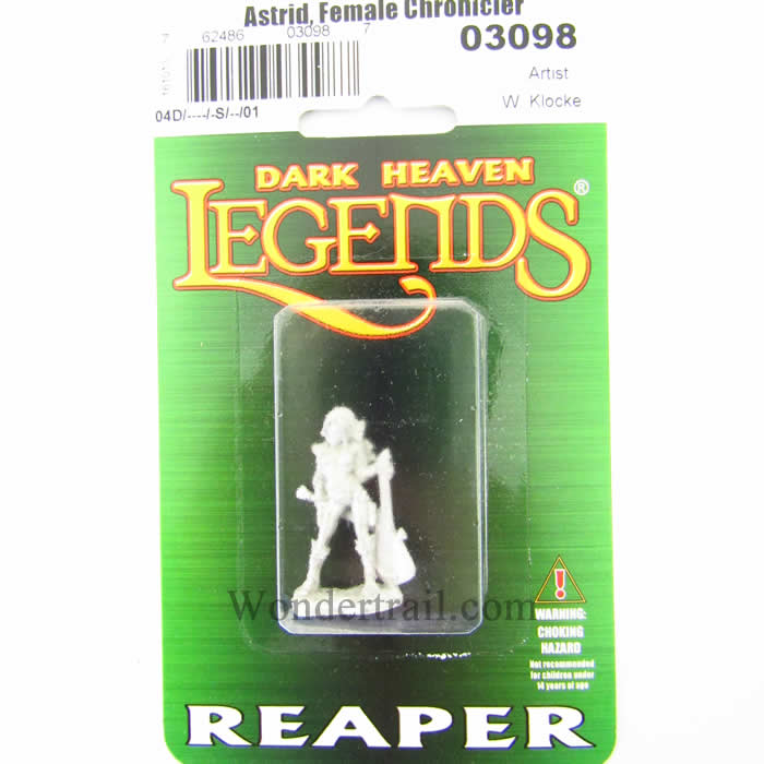 RPR03098 Astrid Female Chronicler Miniature 25mm Heroic Scale 2nd Image