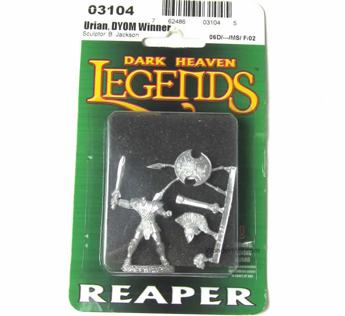 RPR03104 Urian Gladiator Miniature 25mm Heroic Scale Dark 2nd Image