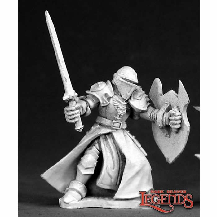 RPR03301 Sir Titus Human Fighter Miniature 25mm Heroic Scale Dark Heaven Legends Reaper Miniatures