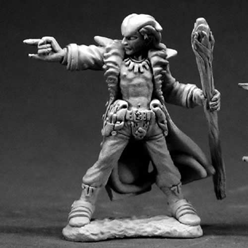 RPR03321 Damien Hellborn Wizard Miniature 25mm Heroic Scale Main Image