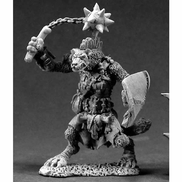 RPR03333 Boneflail Gnoll Cleric Miniature 25mm Heroic Scale Dark Heaven Main Image