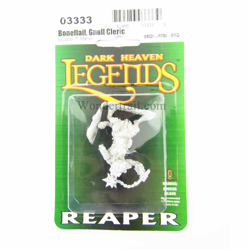 RPR03333 Boneflail Gnoll Cleric Miniature 25mm Heroic Scale Dark Heaven 2nd Image