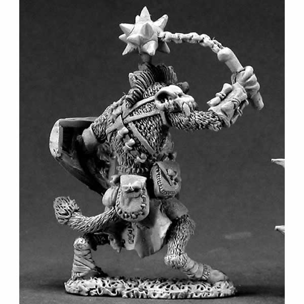 RPR03333 Boneflail Gnoll Cleric Miniature 25mm Heroic Scale Dark Heaven 3rd Image