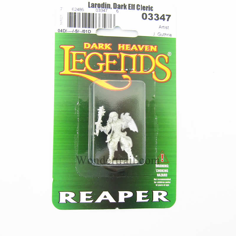 RPR03347 Larodin Dark Elf Cleric Miniature 25mm Heroic Scale 2nd Image