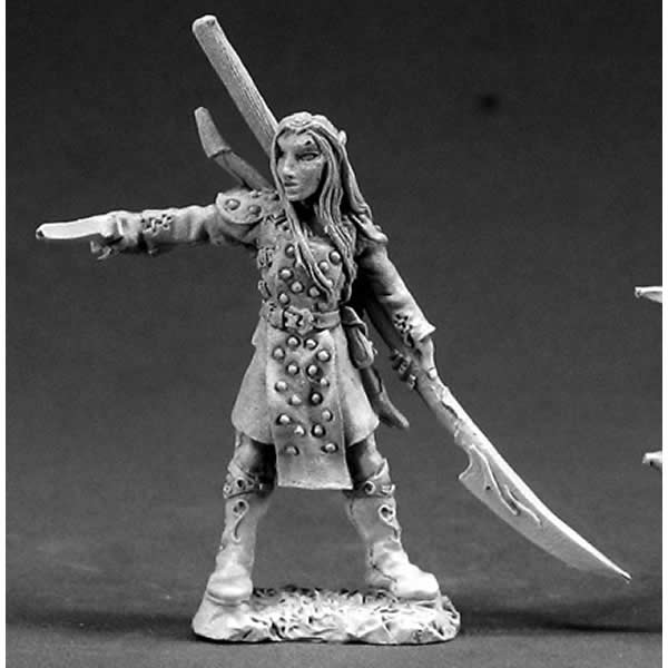RPR03358 Elf Fighter Eldolan Miniature 25mm Heroic Scale Dark Heaven Main Image
