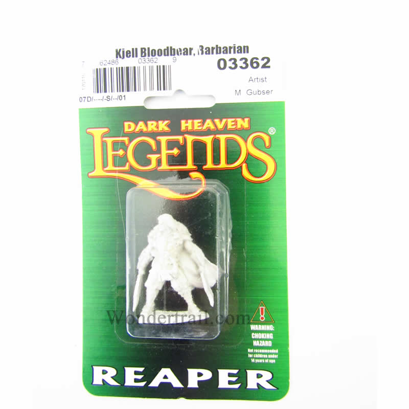 RPR03362 Kjell Bloodbear Barbarian Miniature 25mm Heroic Scale 2nd Image