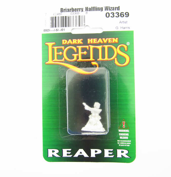 RPR03369 Del Briarberry Halfling Wizard Miniature 25mm Heroic Scale 2nd Image