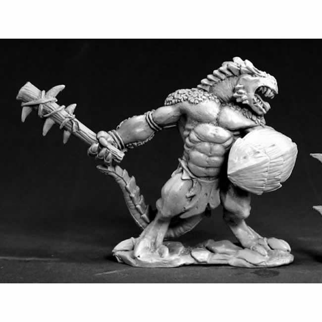 RPR03390 Lizardman Tyrant Miniature 25mm Heroic Scale Dark Heaven Main Image
