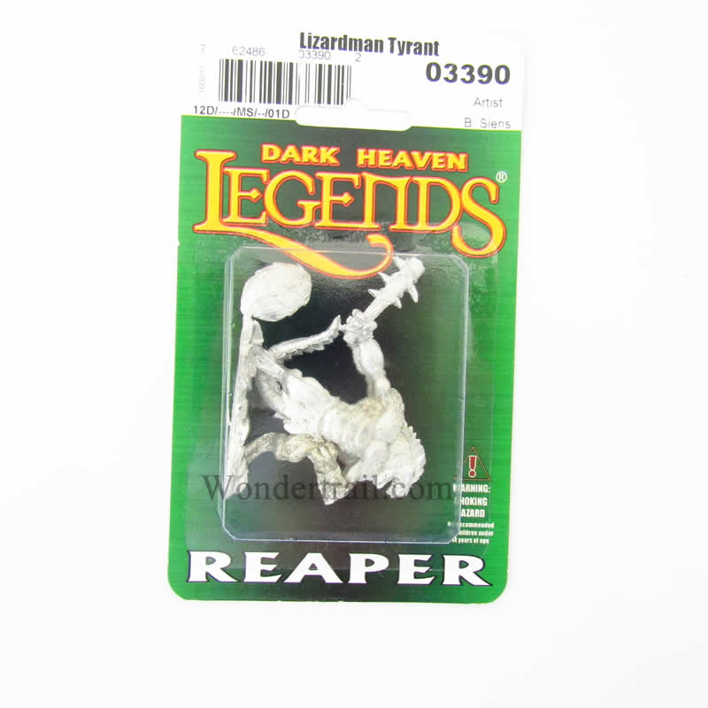 RPR03390 Lizardman Tyrant Miniature 25mm Heroic Scale Dark Heaven 2nd Image
