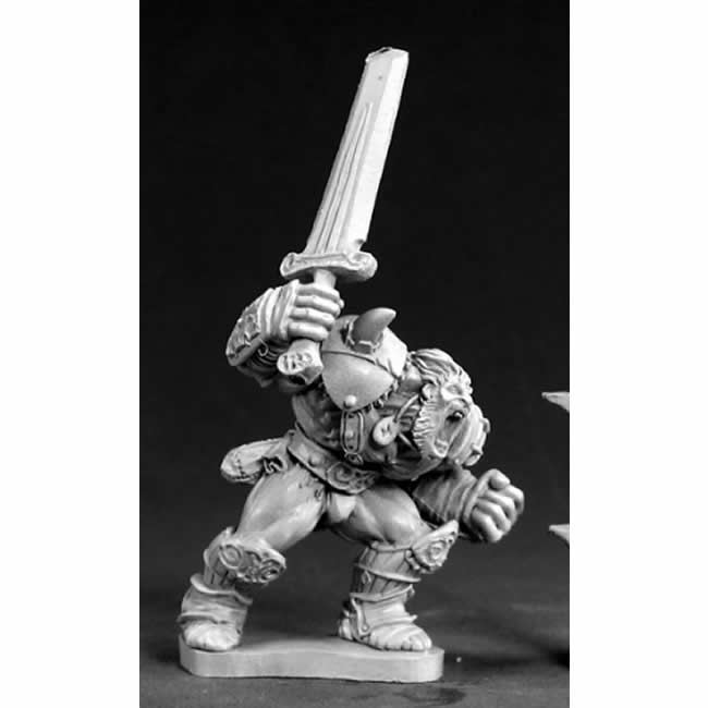 RPR03397 Raging Barbarian Miniature 25mm Heroic Scale Dark Heaven 3rd Image