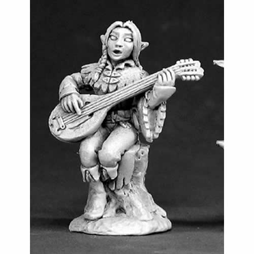 RPR03398 Liriel Silverlocks Female Elf Bard Miniature 25mm Heroic Scale Main Image
