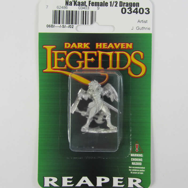RPR03403 Nakaat Female Half-dragon Paladin Miniature 25mm Scale 3rd Image