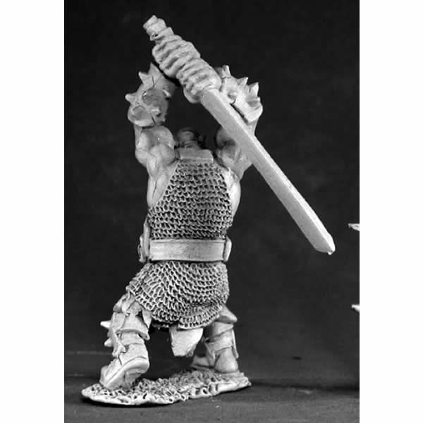 RPR03405 Black Orc Hero Miniature 25mm Heroic Scale Dark Heaven 2nd Image