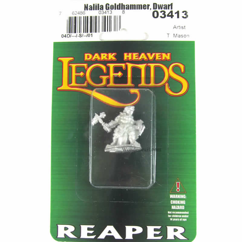 RPR03413 Nalila Goldhammer Female Dwarf Miniature 25mm Heroic Scale 2nd Image