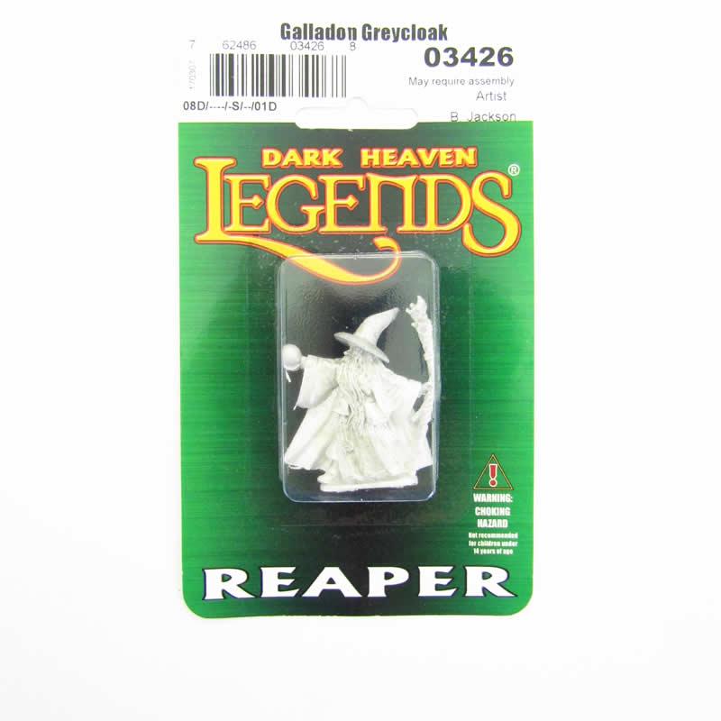 RPR03426 Galladon Greycloak Wizard Miniature 25mm Heroic Scale 2nd Image