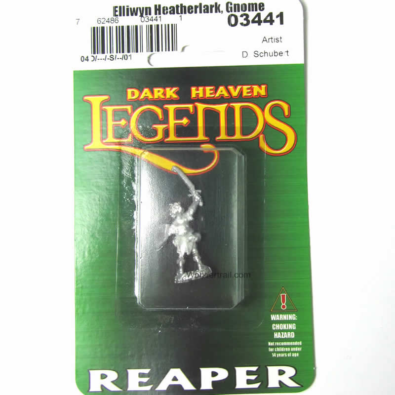 RPR03441 Elliwyn Heatherlark Gnome Bard Miniature 25mm Heroic Scale 2nd Image