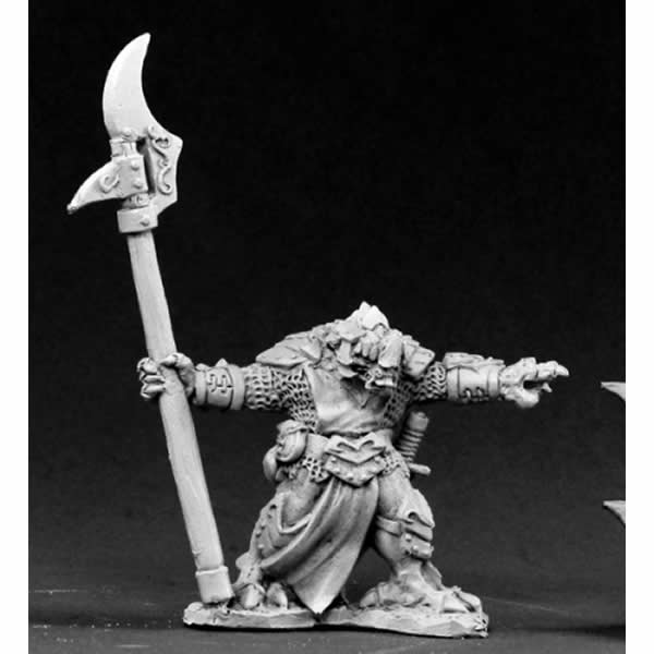 RPR03442 Gulark Reptus Dragonman Warrior Miniature 25mm Heroic Scale Main Image