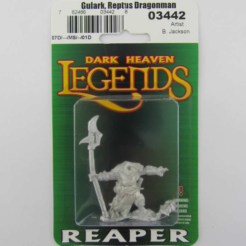 RPR03442 Gulark Reptus Dragonman Warrior Miniature 25mm Heroic Scale 3rd Image