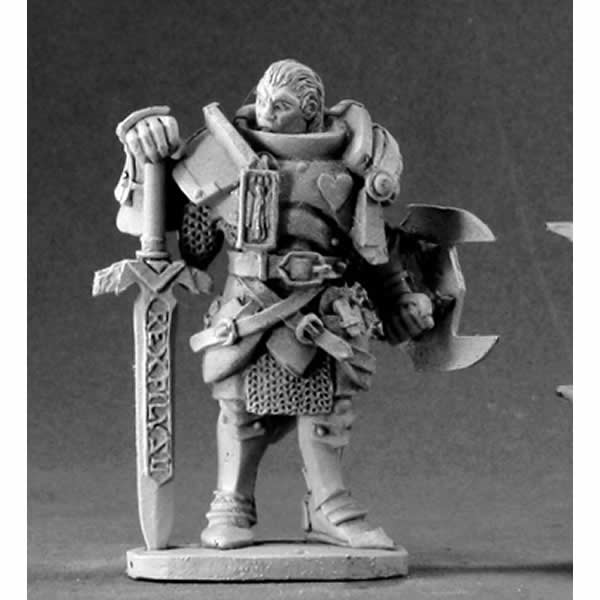 RPR03444 Marcus Gideon Undead Hunter Miniature 25mm Heroic Scale Main Image