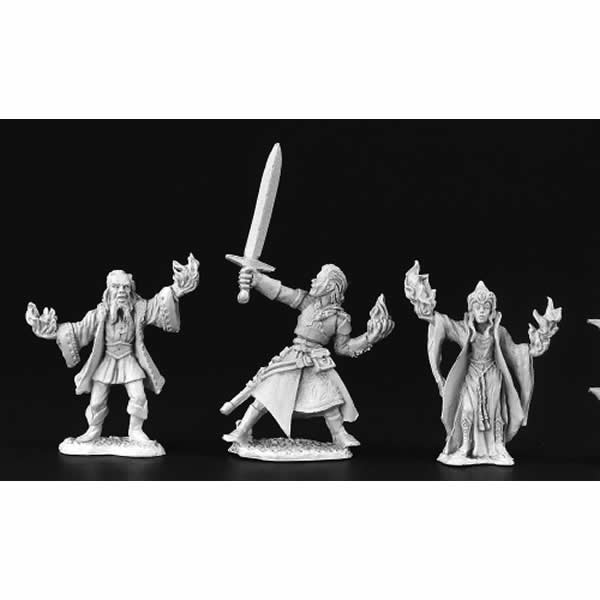 RPR03454 Fire Wizards Miniature 25mm Heroic Scale Dark Heaven Main Image