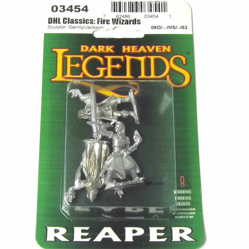RPR03454 Fire Wizards Miniature 25mm Heroic Scale Dark Heaven 2nd Image