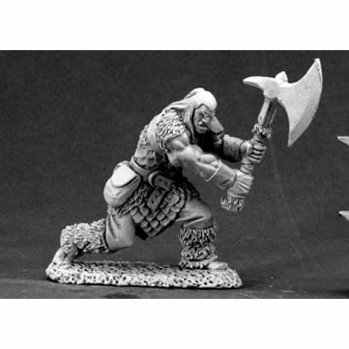 RPR03468 Barbarian Hero Miniature 25mm Heroic Scale Dark Heaven Main Image