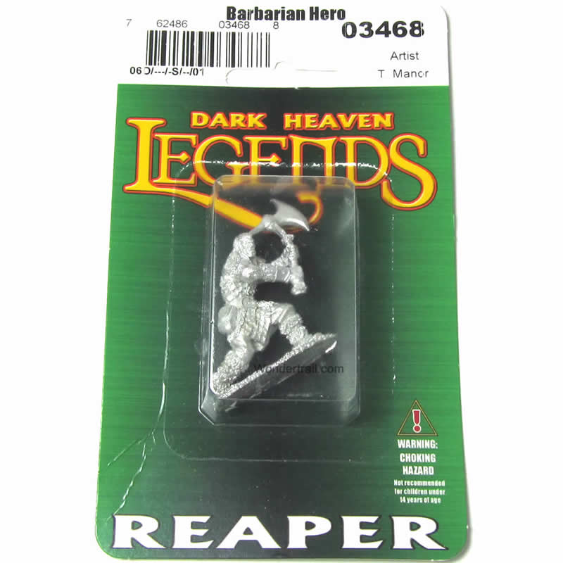 RPR03468 Barbarian Hero Miniature 25mm Heroic Scale Dark Heaven 2nd Image