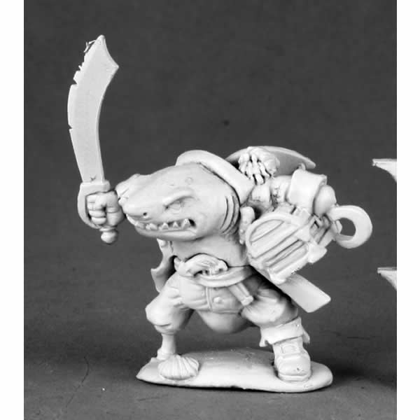 RPR03493 Rumscratch Dwarf Wereshark Miniature 25mm Heroic Scale Main Image