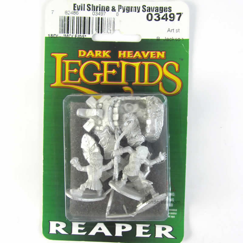 RPR03497 Evil Shrine and Pygmy Savages Miniature 25mm Heroic Scale 2nd Image