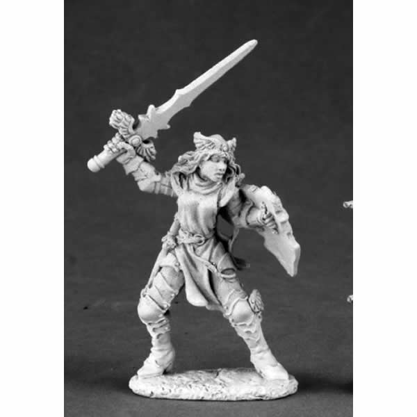 RPR03520 Elise Good Female Knight Miniature 25mm Heroic Scale Main Image