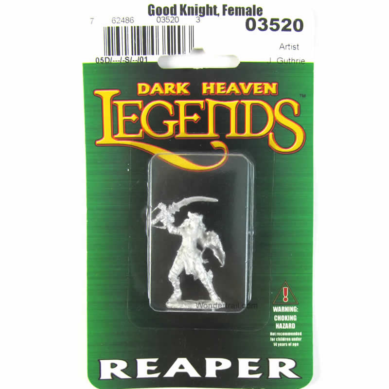 RPR03520 Elise Good Female Knight Miniature 25mm Heroic Scale 2nd Image