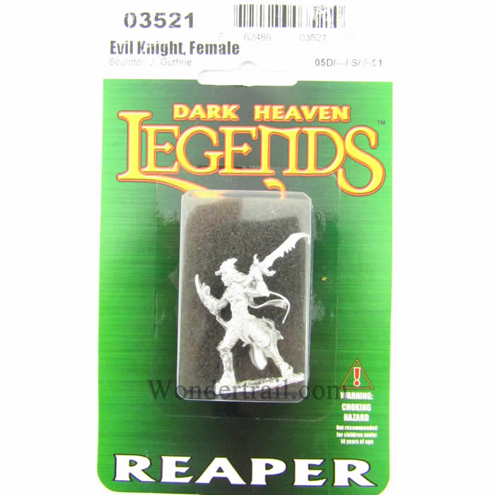 RPR03521 Naline Evil Female Knight Miniature 25mm Heroic Scale 2nd Image