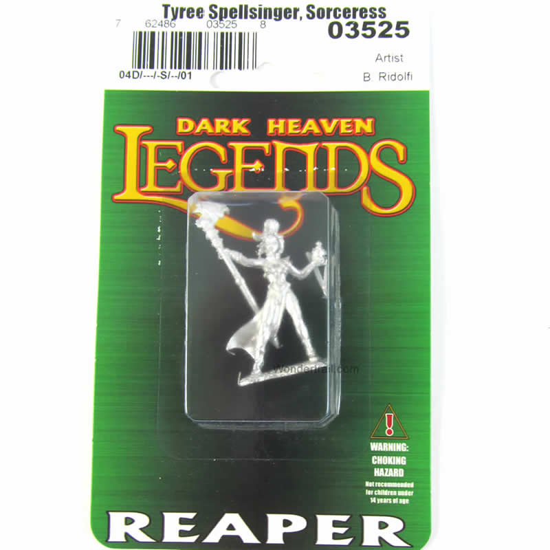 RPR03525 Tyree Spellsinger Sorceress Miniature 25mm Heroic Scale 2nd Image